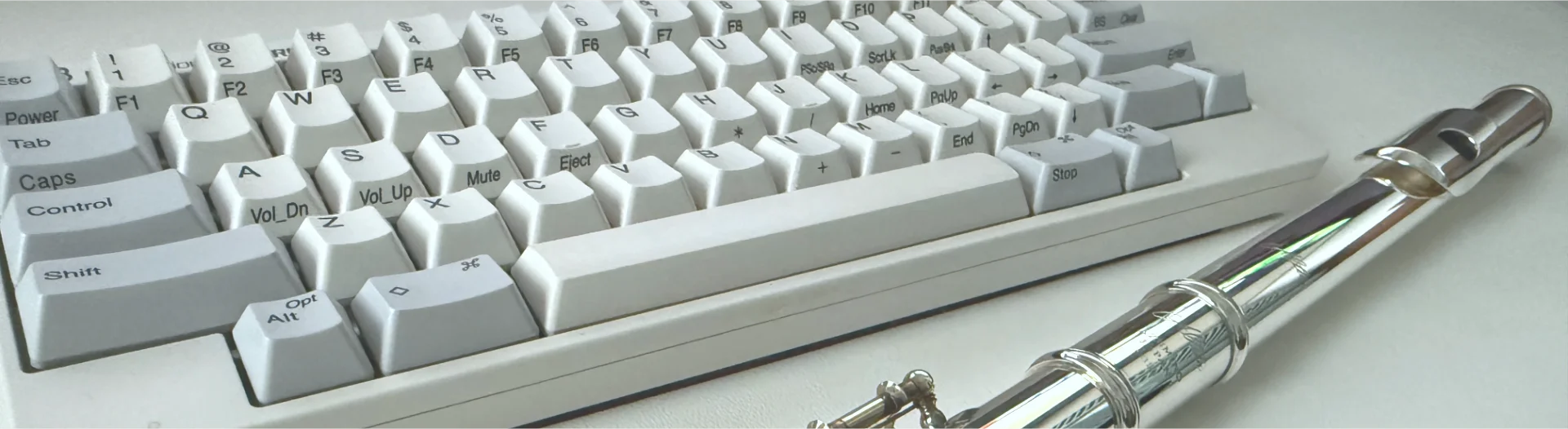 キーボードとフルート